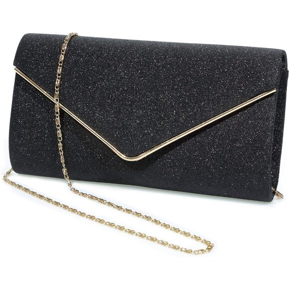 Womens Ladies Sparkling Party Handbag Evening Bag Clutch Purses - Picture 1 of 6